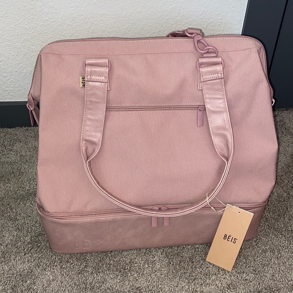 Beis Mini Weekender Bag in Atlas Pink